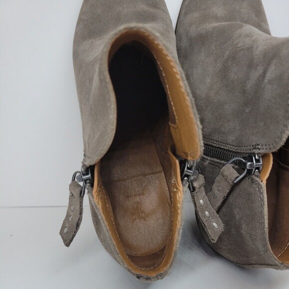 Frye Suede Double Zip Ankle Boots Womens Size  9 - Picture 12 of 12